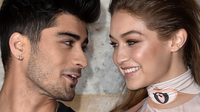 Zayn Malik and Gigi Hadid smiling