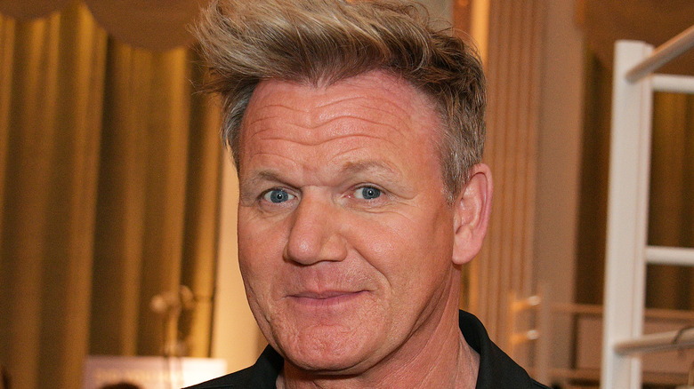 Gordon Ramsey gives the camera a half smile