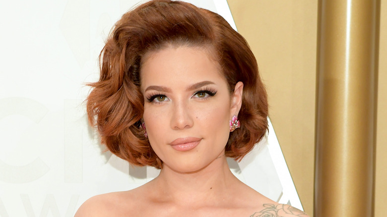 Halsey at a red carpet event in 2019