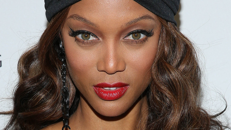 Tyra Banks' hazel eyes