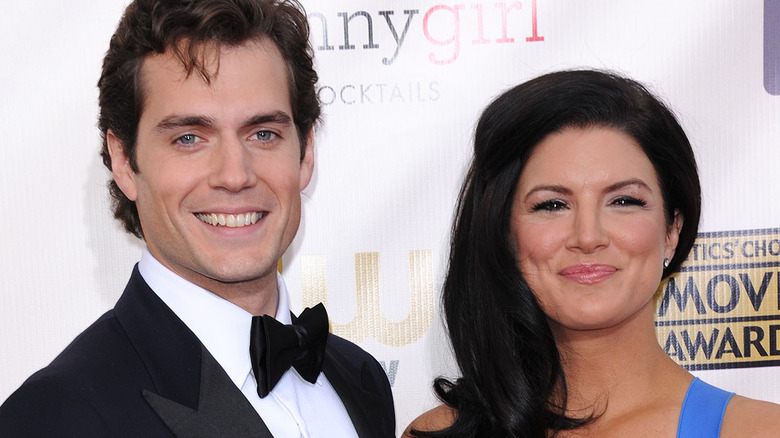 British actor Henry Cavill and his partner actress Gina Carano