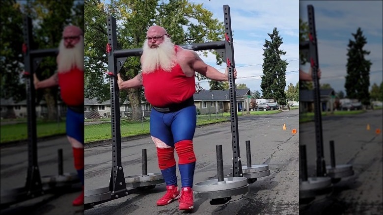 Albie Mushaney pulling weights