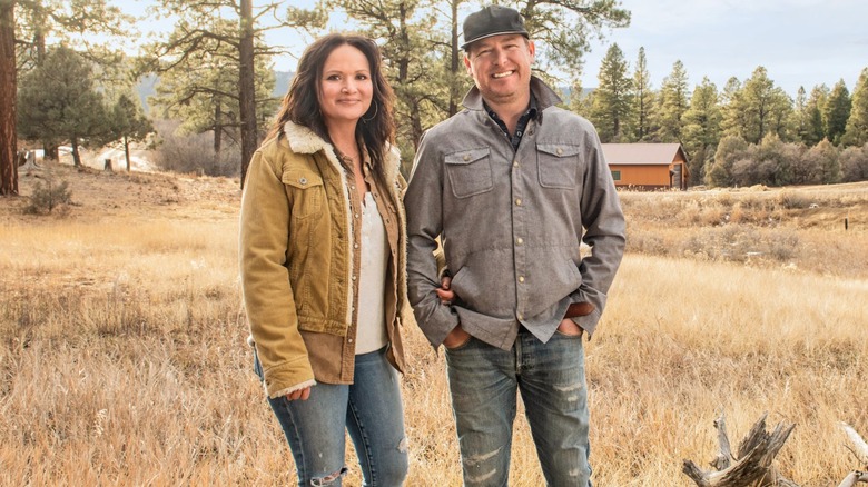 Ben and Cristi Dozier in a promo photo for HGTV's Building Roots