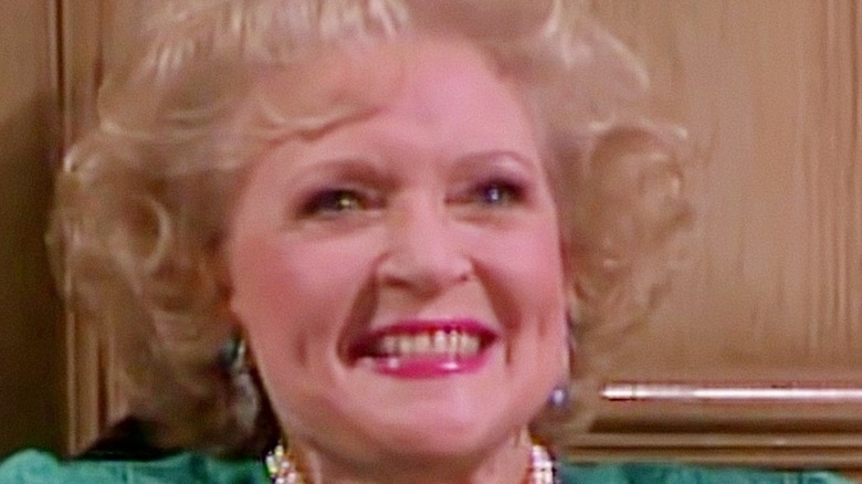 Betty White as Rose Nylund smiling