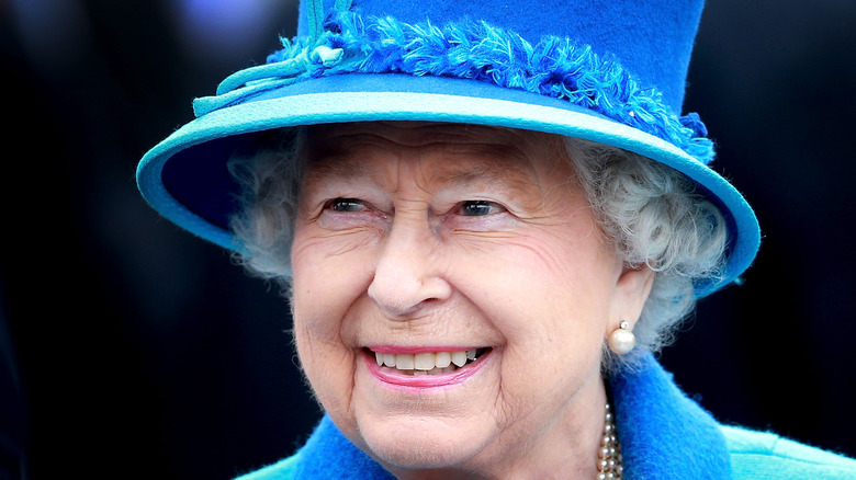 Queen Elizabeth smiling