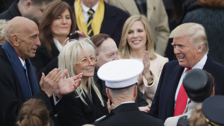 Tom Barrack and Donald Trump during the inauguration