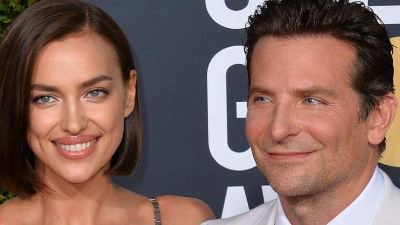 Irina Shayk and Bradley Cooper walk the red carpet at the 2019 Golden Globes