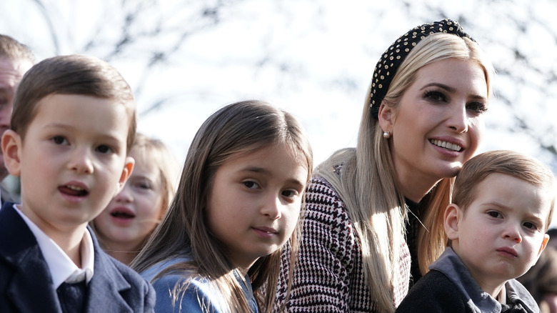 Ivanka Trump with her children Arabella, Joseph, and Theodore