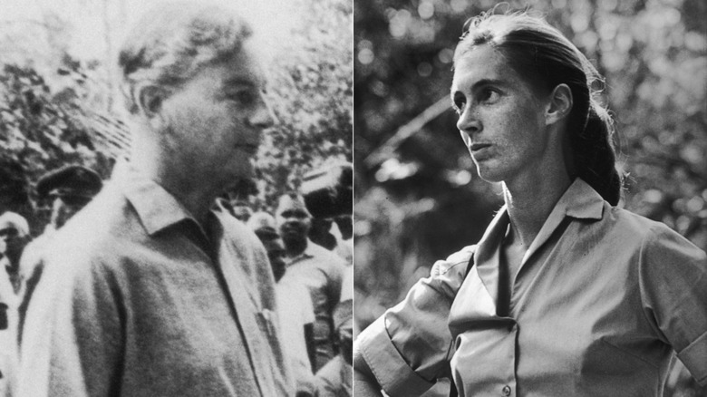 Composite image of Derek Bryceson and Jane Goodall