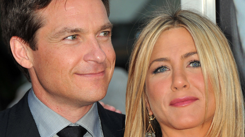 Jason Bateman, Jennifer Aniston closeup 