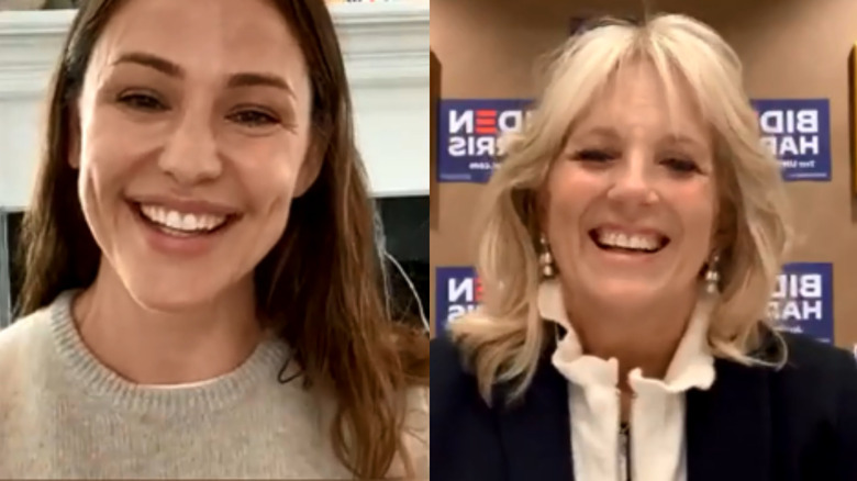 Jennifer Garner and Jill Biden Instagram Live