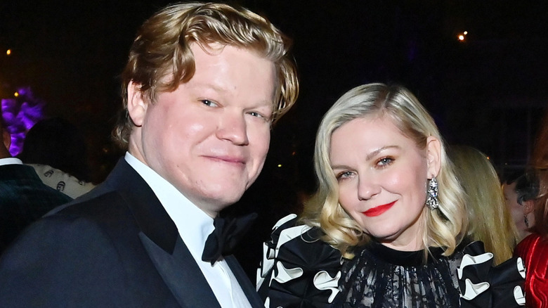 Jesse Plemons, Kirsten Dunst dressed up