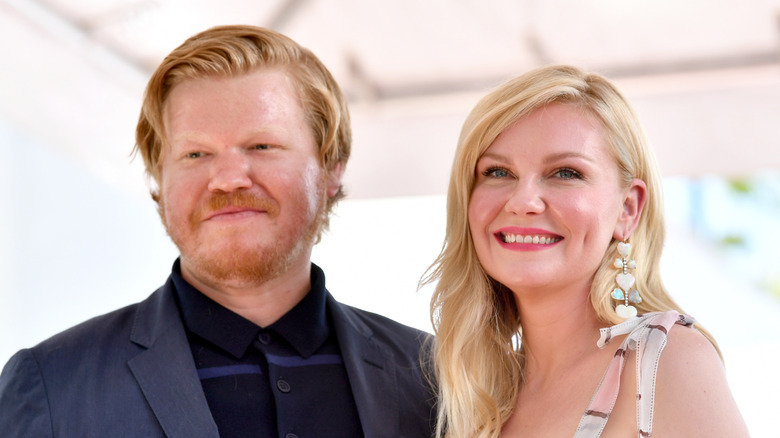 Jesse Plemons, Kirsten Dunst smiling