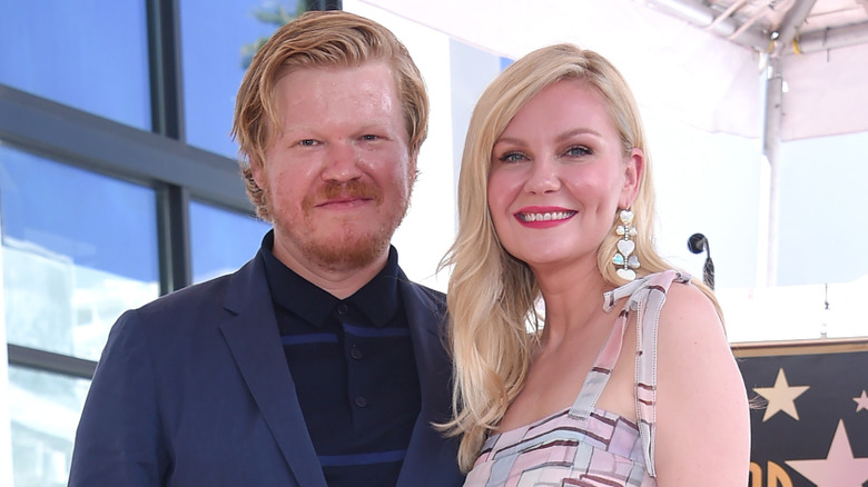 Jesse Plemons, Kirsten Dunst smiling