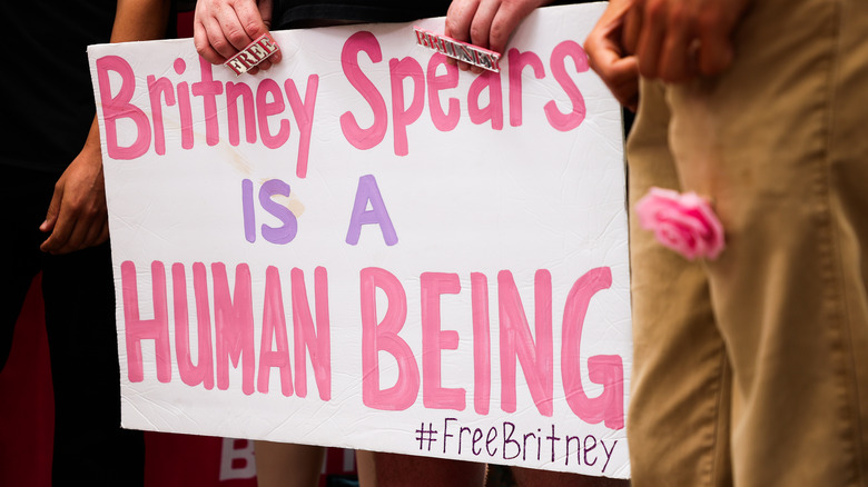 Protest poster for #FreeBritney campaign