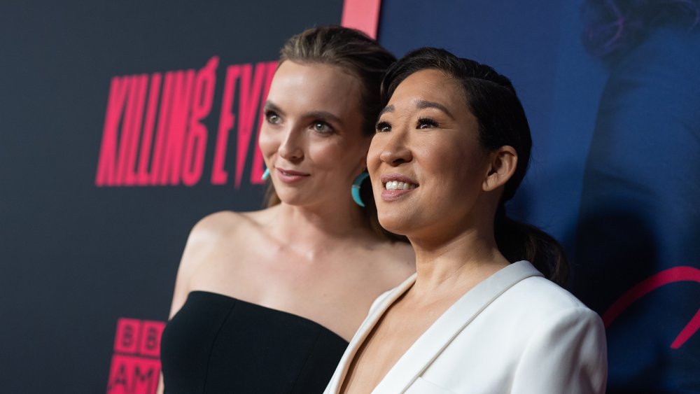 Jodie Comer and Sandra Oh