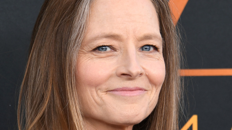 Jodie Foster smiling on red carpet