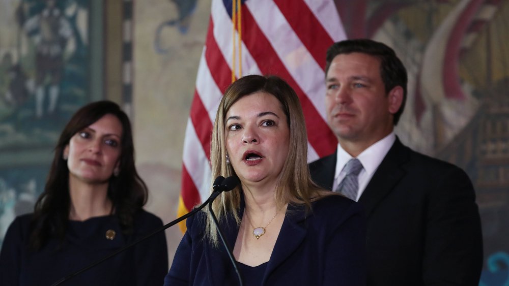 Judge Barbara Lagoa with Fla Governor Ron DeSantis