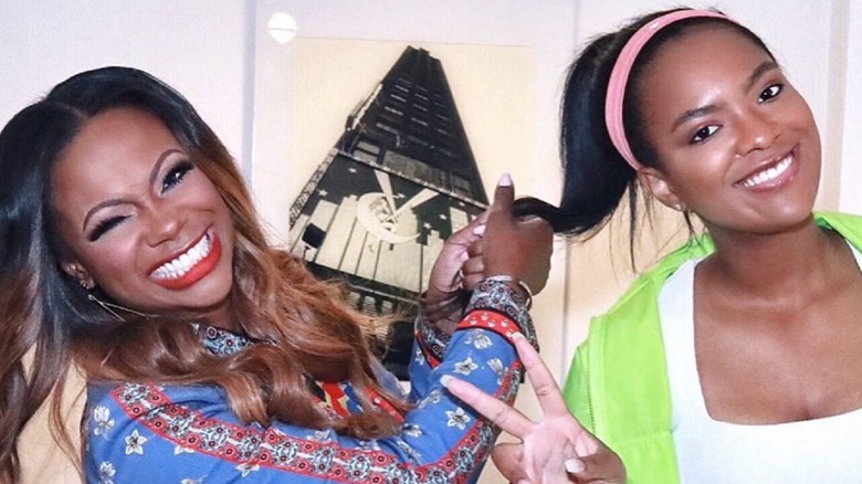 Kandi Burruss and her daughter, Riley
