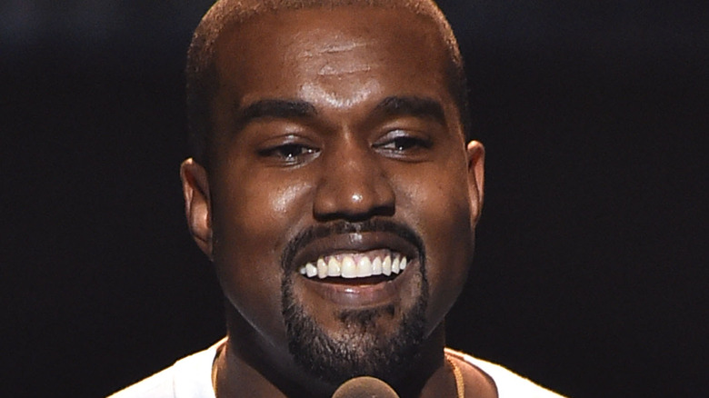 Kanye West smiling