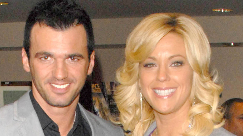 Tony Dovolani poses with Kate Gosselin