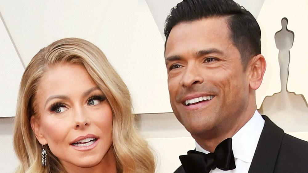 Kelly Ripa and Mark Consuelos close-up