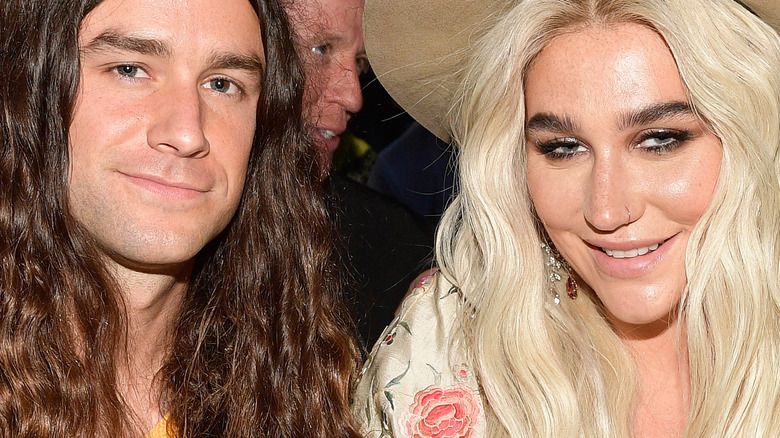 Brad Ashenfelter sits beside Kesha