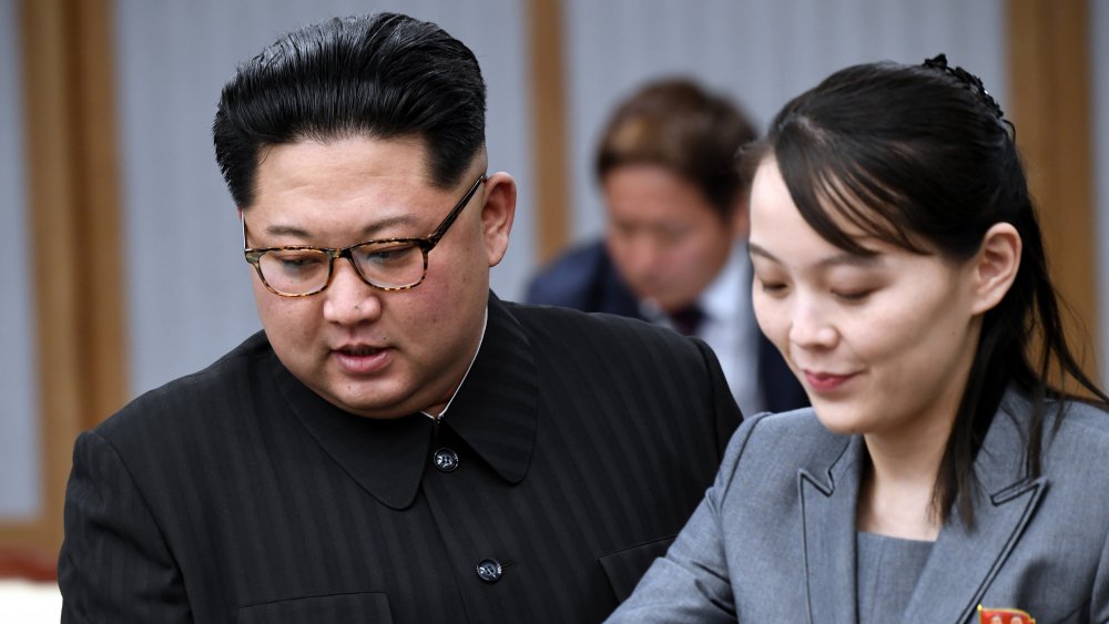 Kim Jong Un and Kim Yo Jong