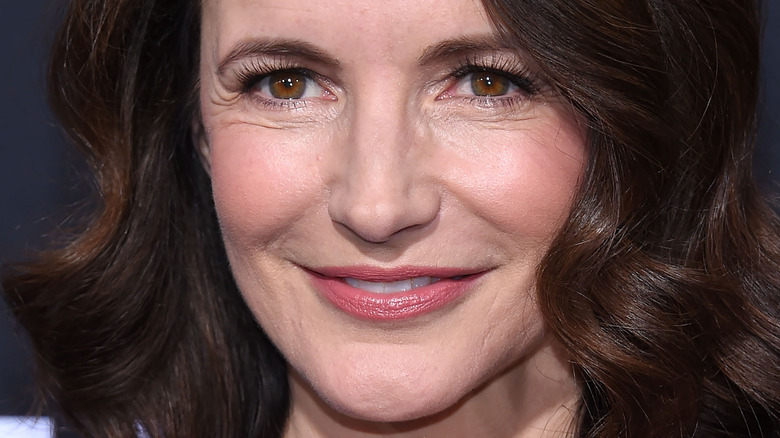 close up of Kristin Davis smiling