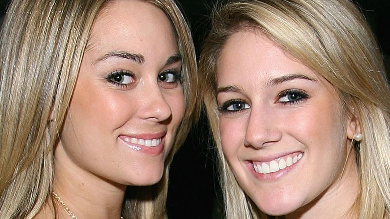 Lauren Conrad and Heidi Montag smile for the camera