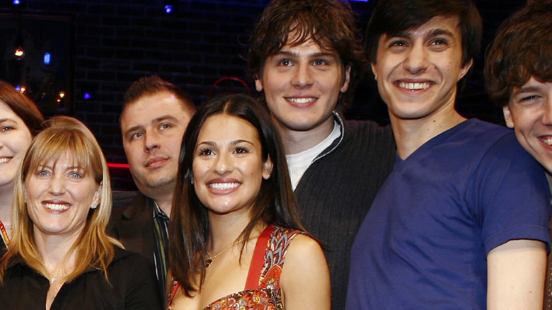Lea Michele, Jonathan Groff, and the cast of Spring Awakening