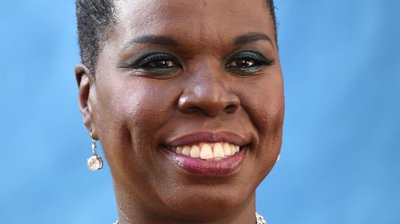 Leslie Jones smiles on the red carpet