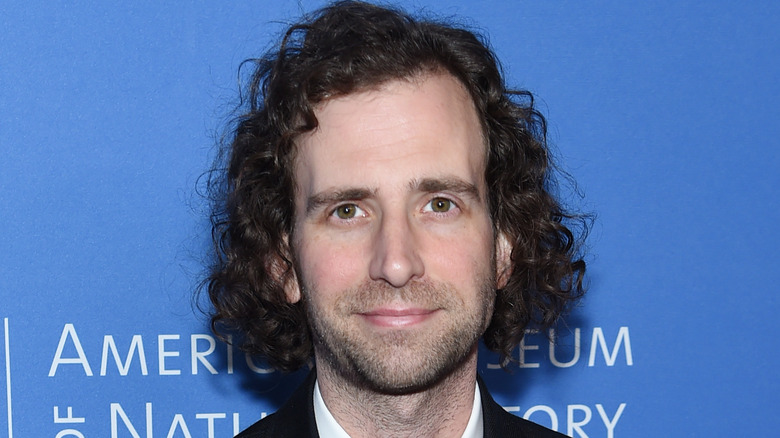 Kyle Mooney poses on the red carpet