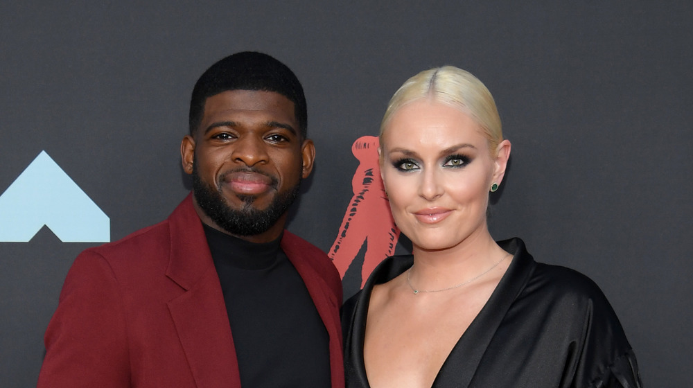 Lindsey Vonn and P.K. Subban on the red carpet