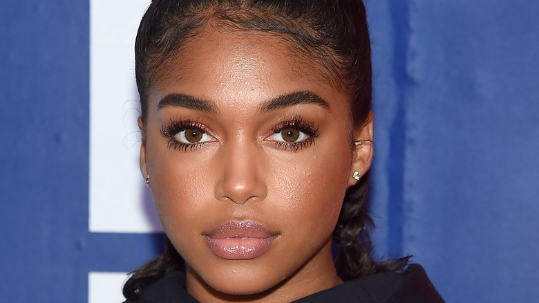 Lori Harvey poses on the red carpet