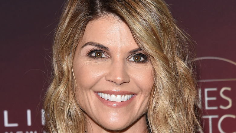 Lori Loughlin with wavy hair