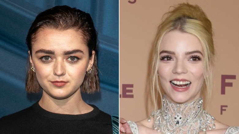 Maisie Williams and Anya Taylor-Joy pose at events