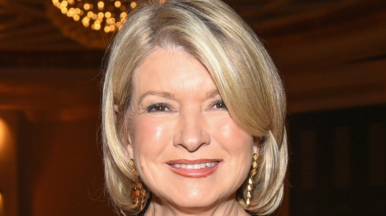 Martha Stewart poses on the red carpet