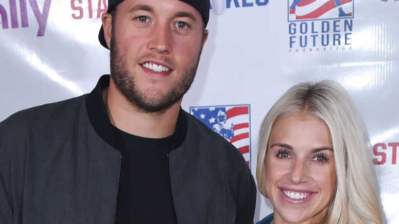 Matthew and Kelly Stafford smiling