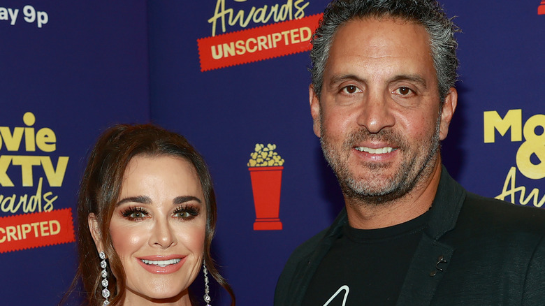 Mauricio Umansky and Kyle Richards attend the MTV Movie Awards