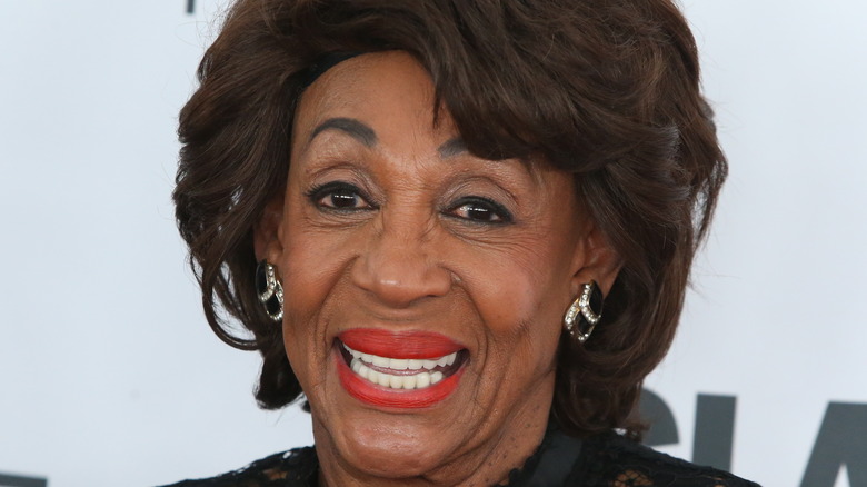 Maxine Waters posing at event