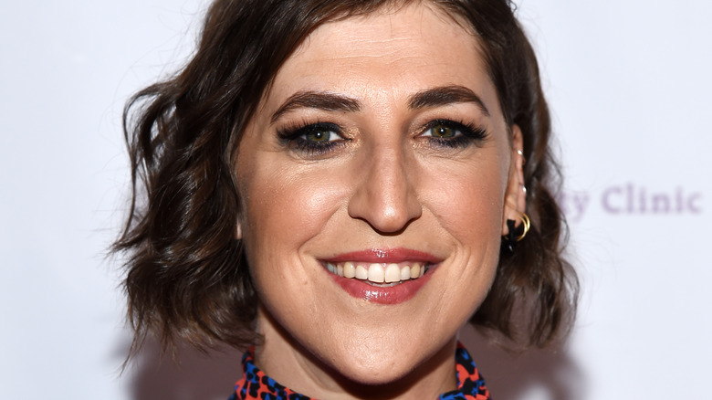 Mayim Bialik on the red carpet