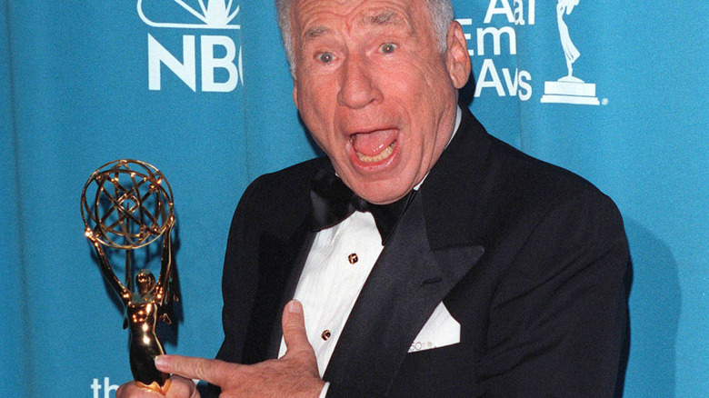 Mel Brooks holding1998 Emmy
