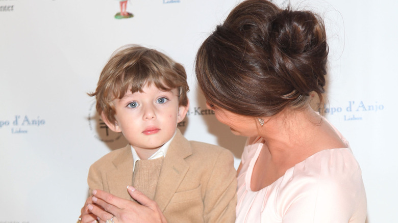 Melania Trump and son Barron Trump