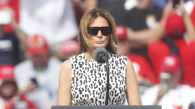 Melania Trump at a rally