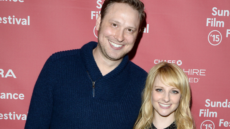 Winston and Melissa Rauch smiling