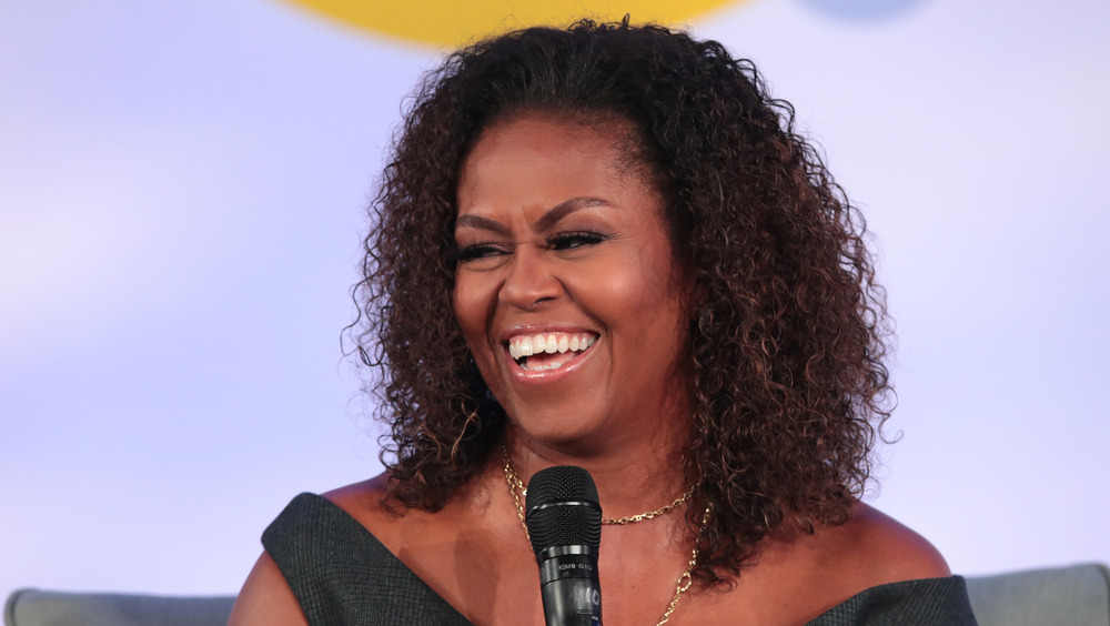 Michelle Obama laughing