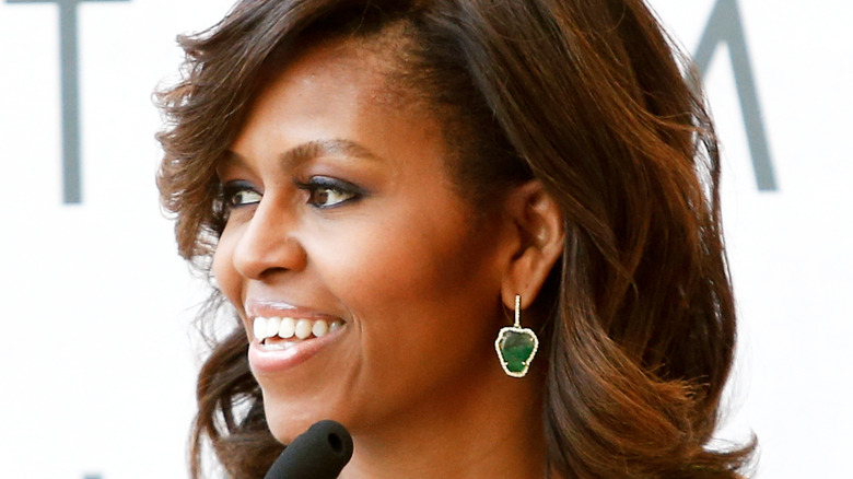 Michelle Obama smiling