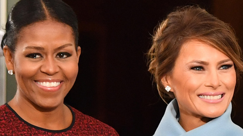 Michelle Obama and Melania Trump