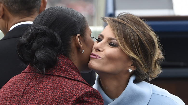 Michelle Obama and Melania Trump
